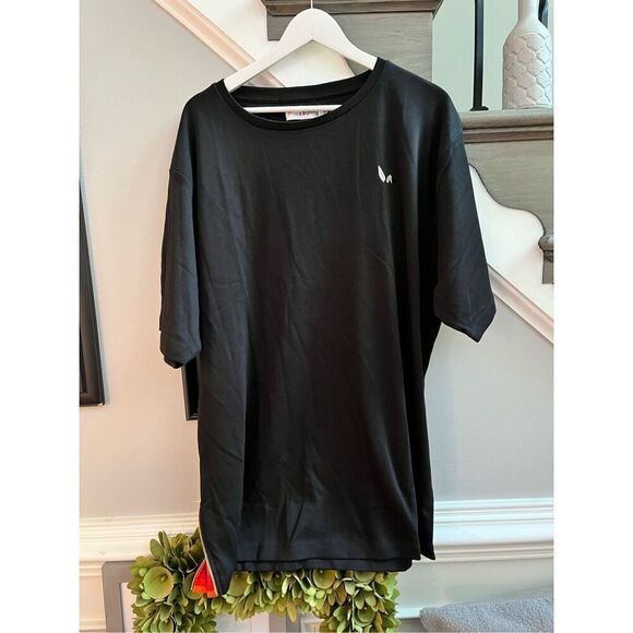 Pride Bunny Black Side Zip Rainbow Reveal T-Shirt sz L LGBTQ NWT - Picture 3 of 8